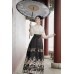 Birdsong Pavilion 鸟语亭台 - New Chinese Style Top & Mamian Skirt Set Birdsong Pavilion 鸟语亭台 - New Chinese Style Top & Mamian Skirt Set