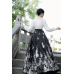 Silver Bloom 银花飞羽 - New Chinese Style Top & Mamian Skirt Set