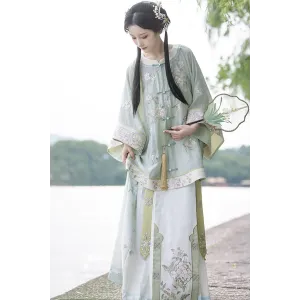 Greenwood Breeze 青木香风 - Qing Dynasty Clothing Set