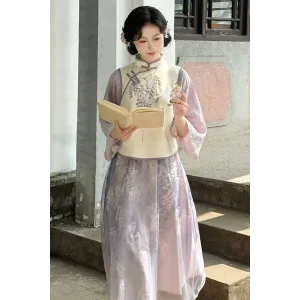 Tengxiang Zirui 藤香紫穗 - Han Element Hanfu Set