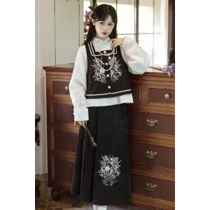 Iris & Moon 鸢尾与满月 - New Chinese Hanfu Set