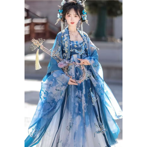 Porcelain Butterfly 瓷蝶美人 - Tang Dynasty Hanfu Qixiong Hezi Skirt