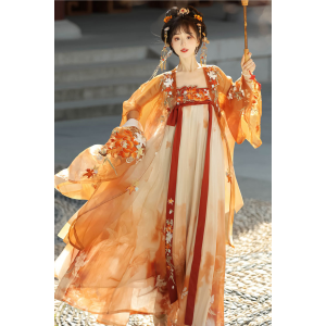Golden Maple 金枫玉树 - Tang Dynasty Hanfu Qixiong Hezi Skirt