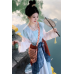 Meng Huajin 梦华锦 - Tang Dynasty Hanfu Beizi Bapo Skirt Outfit Meng Huajin 梦华锦 - Tang Dynasty Hanfu Beizi Bapo Skirt Outfit