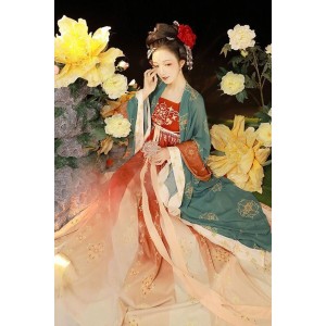 Pu Saman 菩萨蛮 - Tang Dynasty Hanfu Hezi Skirt