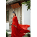 Red Swordswoman 血影丹心 - Han Element Hanfu Set