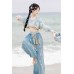 Cloud Wanderer 云上旅者 - Exotic Hanfu Top & Outerwear & Trousers Set Cloud Wanderer 云上旅者 - Exotic Hanfu Top & Outerwear & Trousers Set