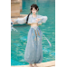 Cloud Wanderer 云上旅者 - Exotic Hanfu Top & Outerwear & Trousers Set Cloud Wanderer 云上旅者 - Exotic Hanfu Top & Outerwear & Trousers Set