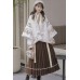 Winter Coffee 冬日咖啡 - Han Element Hanfu Daily Woolen Coat Set