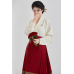 Jubilation 缔约 - New Chinese Style Wedding Hanfu Top & Mamian Skirt Set