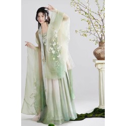 Butterfly & Orchid 蝶兰景岁 - Tang Dynasty Hanfu Qixiong Ruqun