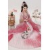 Pink Peony 粉牡丹 - Tang Dynasty Hanfu Qixiong Hezi Skirt