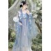 Mermaid Tears 鲛珠泪 - Tang Dynasty Hanfu Qixiong Hezi Skirt