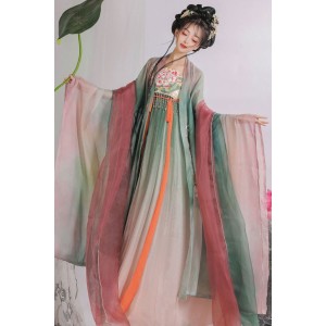 Lotus Song 夏日莲曲 - Tang Dynasty Hanfu Hezi Skirt