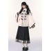 Sleepless Bear 失眠小熊 - Han Chinese Element Preppy Style Coat & Top & Mamian Skirt Set