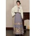 White Gardenia 栀白 - New Chinese Style Top & Mamian Skirt Set