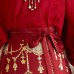 Phoenix Soaring 凤凰于飞 - New Chinese Style Cross Collar Wedding Hanfu Mamian Skirt Set