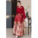 Phoenix Soaring 凤凰于飞 - New Chinese Style Cross Collar Wedding Hanfu Mamian Skirt Set