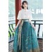 Blessed Cranes 瑞鹤图 - New Chinese Style Top & Petticoat & Mamian Skirt Set Blessed Cranes 瑞鹤图 - New Chinese Style Top & Petticoat & Mamian Skirt Set