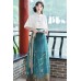 Blessed Cranes 瑞鹤图 - New Chinese Style Top & Petticoat & Mamian Skirt Set Blessed Cranes 瑞鹤图 - New Chinese Style Top & Petticoat & Mamian Skirt Set