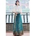 Blessed Cranes 瑞鹤图 - New Chinese Style Top & Petticoat & Mamian Skirt Set Blessed Cranes 瑞鹤图 - New Chinese Style Top & Petticoat & Mamian Skirt Set