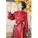 Red Bird Flower 红花鸟 - New Chinese Style Wedding Hanfu Top & Mamian Skirt Set