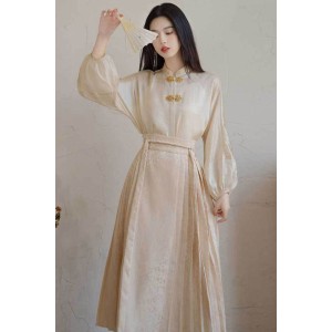 Jasmine Aroma 茉莉香 - New Chinese Style Top & Mamian Skirt Set
