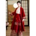 Glaze Red 釉红梅 - New Chinese Style Top & Coat & Mamian Skirt Set Glaze Red 釉红梅 - New Chinese Style Top & Coat & Mamian Skirt Set