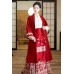 Glaze Red 釉红梅 - New Chinese Style Top & Coat & Mamian Skirt Set Glaze Red 釉红梅 - New Chinese Style Top & Coat & Mamian Skirt Set