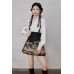 Gilded Landscape 描金山水 - New Chinese Style Short Version Top & Mamian Skirt Set Gilded Landscape 描金山水 - New Chinese Style Short Version Top & Mamian Skirt Set