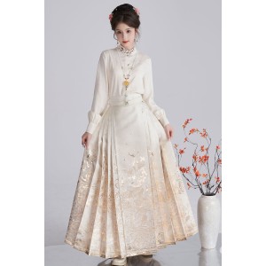 Golden Scale 金鳞宴 - New Chinese Style Top & Mamian Skirt Set