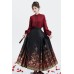 Gilded Redrose 鎏金玫瑰 - New Chinese Style Coat & Top & Mamian Skirt Set