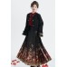 Gilded Redrose 鎏金玫瑰 - New Chinese Style Coat & Top & Mamian Skirt Set