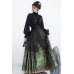 Green Luan Bird 青鸾 - New Chinese Style Top & Mamian Skirt Set Green Luan Bird 青鸾 - New Chinese Style Top & Mamian Skirt Set