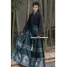 Nanping Zhi 南屏志 - New Chinese Style Corss Collar Glittering  Mamian Skirt Set Nanping Zhi 南屏志 - New Chinese Style Corss Collar Glittering  Mamian Skirt Set