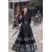 Nanping Zhi 南屏志 - New Chinese Style Corss Collar Glittering  Mamian Skirt Set Nanping Zhi 南屏志 - New Chinese Style Corss Collar Glittering  Mamian Skirt Set