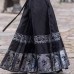 Nanping Zhi 南屏志 - New Chinese Style Corss Collar Glittering  Mamian Skirt Set Nanping Zhi 南屏志 - New Chinese Style Corss Collar Glittering  Mamian Skirt Set