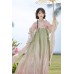 Peach & Willow 桃红柳绿 - Tang Dynasty Hanfu Qixiong Hezi Skirt