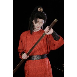 Zui Yuchen 醉玉尘 - Tang dynasty Hanfu Round Collar Queku Robe