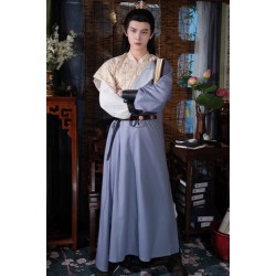 Carefree Ode 逍遥赋 - Tang Dynasty Round Collar Banbi Robe Hanfu