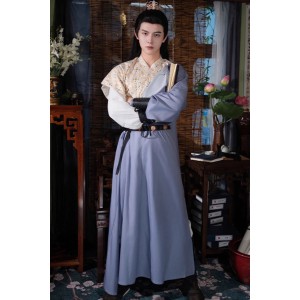 Carefree Ode 逍遥赋 - Tang Dynasty Round Collar Banbi Robe Hanfu