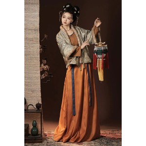 Changle Banquet 长乐宴 - Tang Dynasty Hanfu Beizi Qiyao Poqun