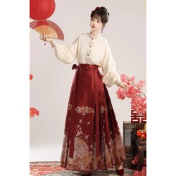 Phoenix Melody 凤鸣曲 - New Chinese Style Yunjian & Engagement Attire Mamian Skirt Set