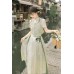 Summer Letter 夏日来信 - New Chinese Style Vest & Shirt & Mamian Skirt Set