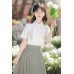 Mountain Notes 山中书事 - Han Chinese Element Shirt & Mamian Skirt Set