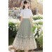 Mountain Notes 山中书事 - Han Chinese Element Shirt & Mamian Skirt Set