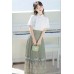 Mountain Notes 山中书事 - Han Chinese Element Shirt & Mamian Skirt Set
