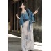 Misty Hills 浅山藏 - Han Element Hanfu Set