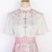 Falling Cherry Blossom 落樱集 - New Chinese Style Shirt & Yunjian & Mamian Skirt Set