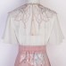 Falling Cherry Blossom 落樱集 - New Chinese Style Shirt & Yunjian & Mamian Skirt Set